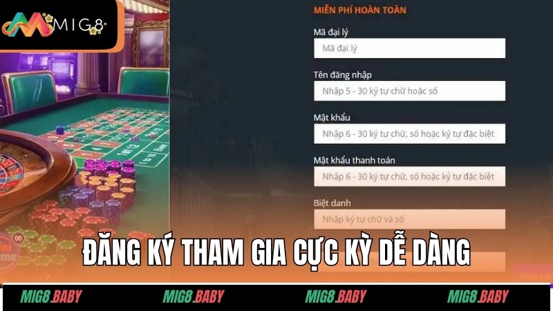 Các bước đăng ký tham gia cực kỳ dễ dàng